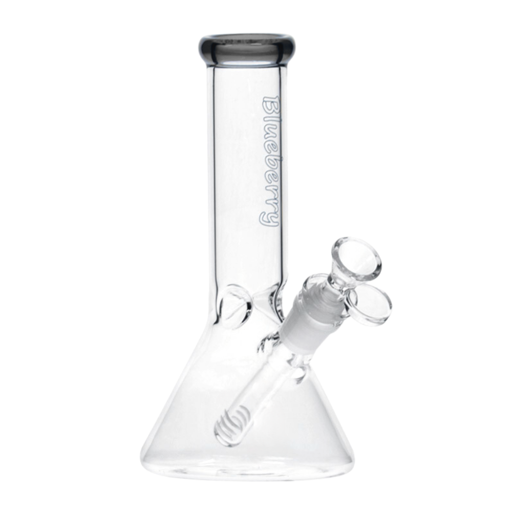 8" Blueberry Mini Beaker Bong ( Smoke ) Group
