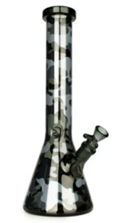 15" Camouflage Beaker Base Water Pipe