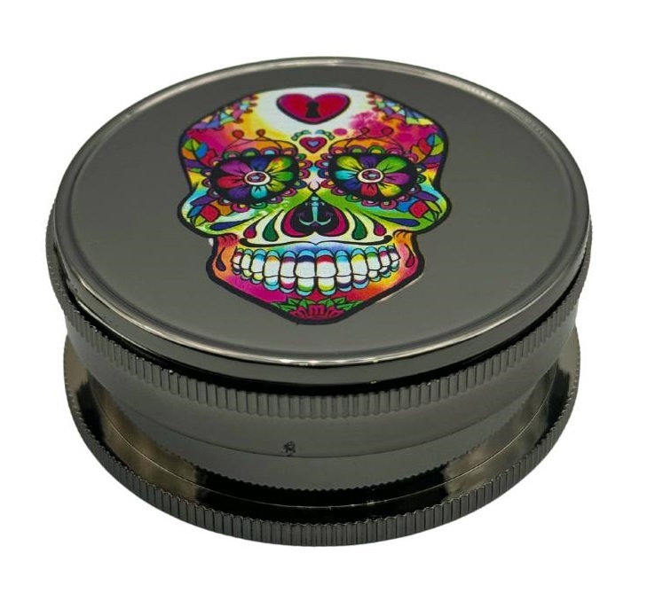 Arsenal Splashy Skull 60mm 3pc Grinder 2