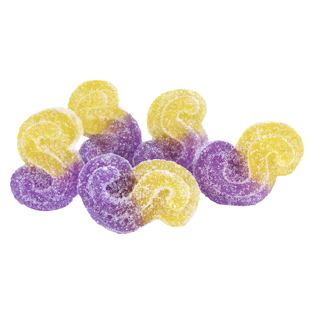 Peach Passionfruit 1:1:1 CBN CBD THC Gummies
