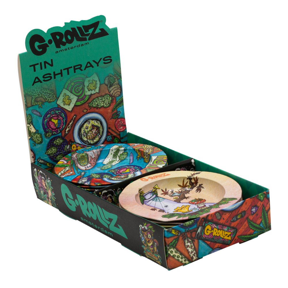 5.3ʺ G-Rollz 'Picnic' Tin Ashtray