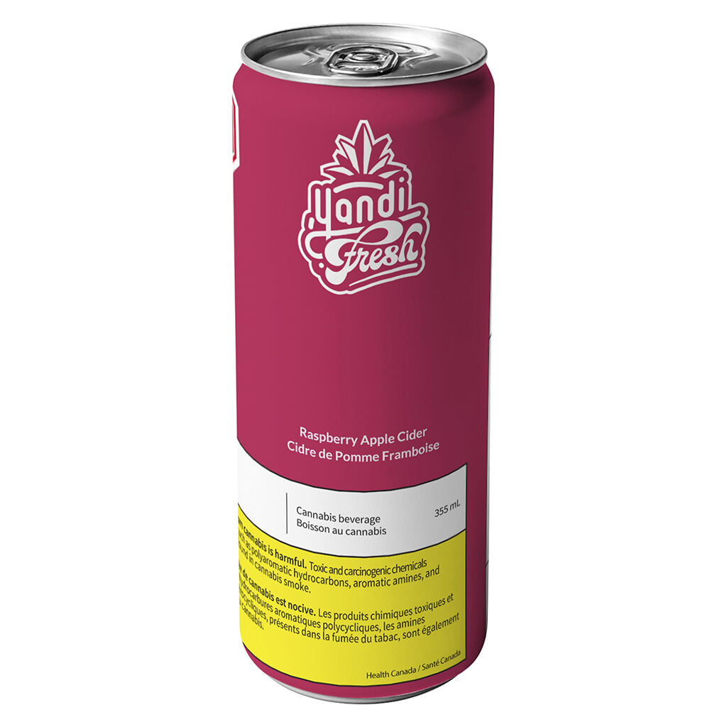 Yandi Fresh THC Infused Raspberry Apple Cider