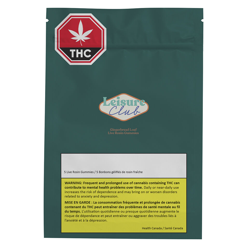 Live Rosin Gummies Gingerbread Loaf Soft Chews