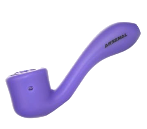 Arsenal 4.5" Rainbow Swirl Silicone Hand Pipe
