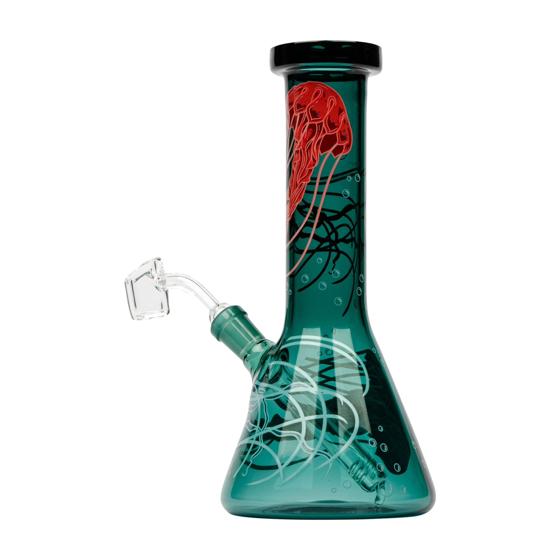 8.5" Jellyfish Concentrate Beaker Tube - Teal