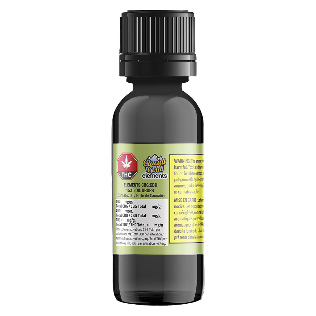 Elements CBG:CBD 15:15 Oil Drops