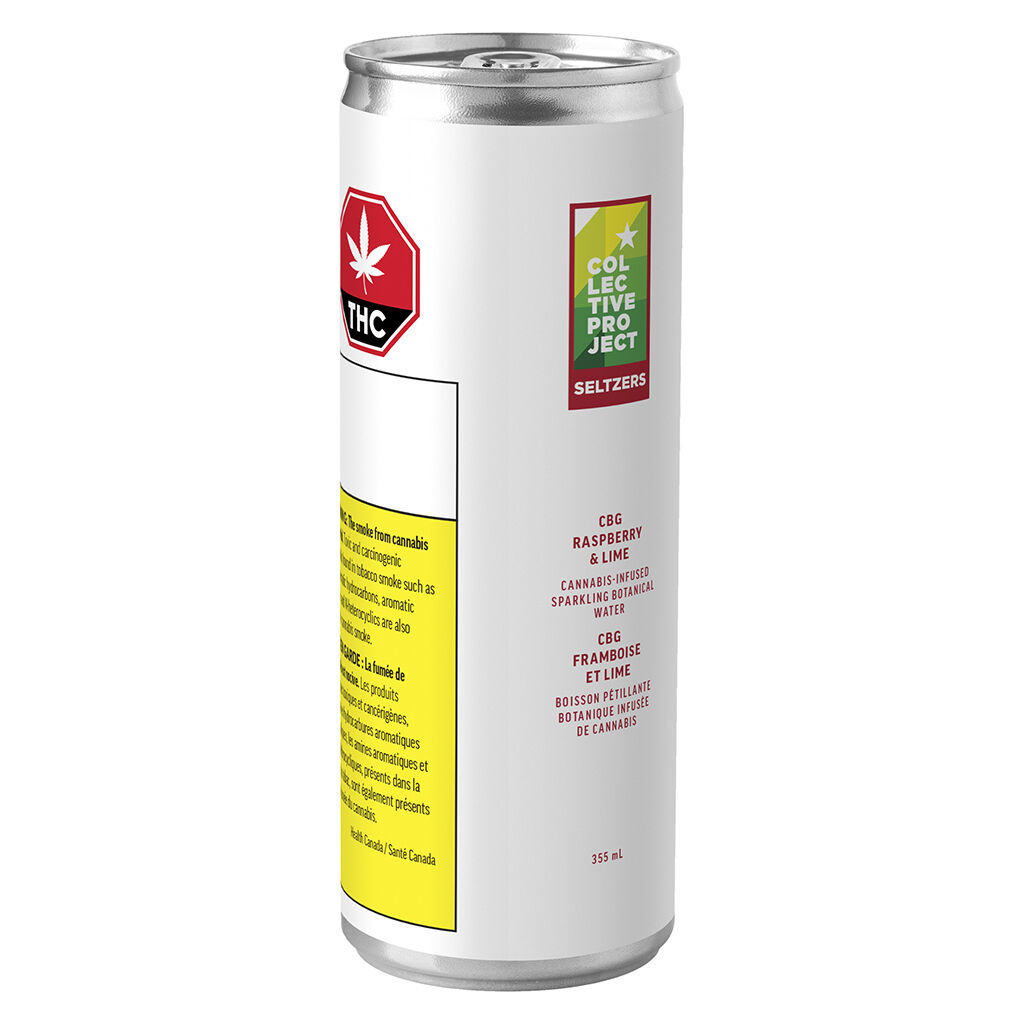 CBG Raspberry & Lime Sparkling Botanical Water 2