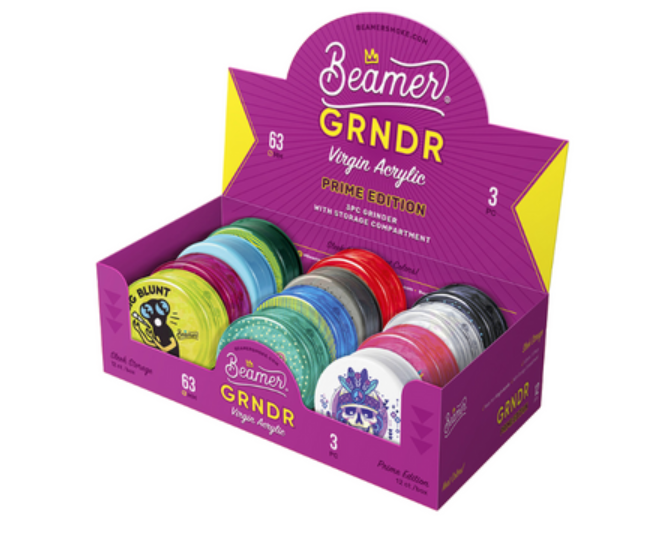 Beamer Acrylic Grinder w/ Storage 3pc 63mm 2