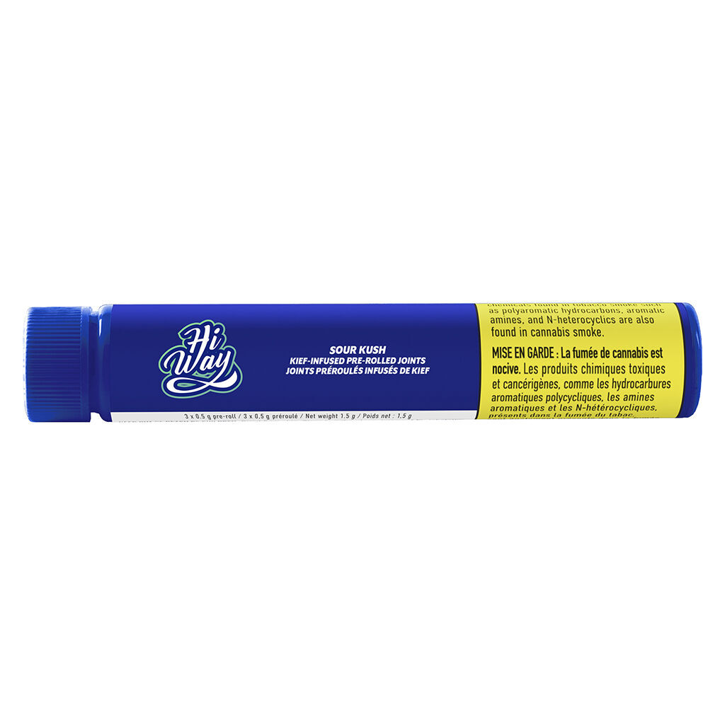 Sour Kush Kief-Infused Pre-Rolled Cannabis Joints