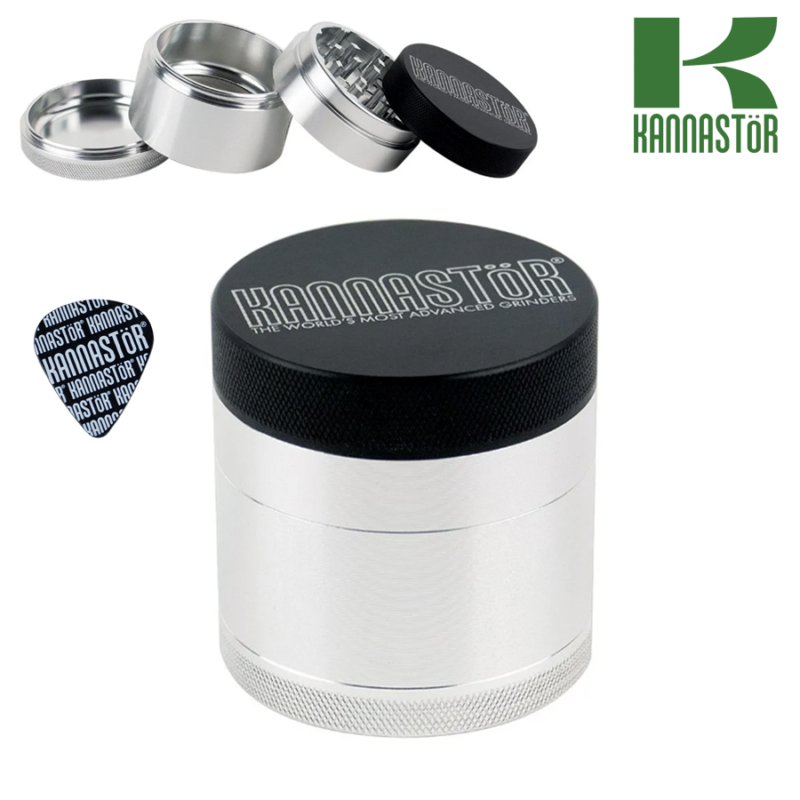Kannastor 4-Piece Solid Top & Body Grinder with Screen
