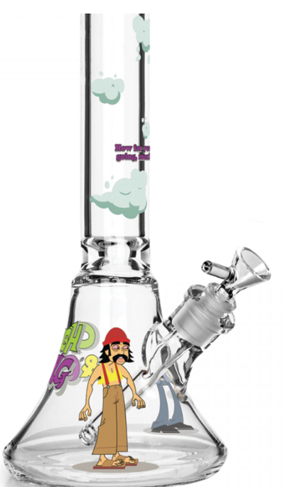 Cheech & Chong Glass Bong How High Are You 48" 2