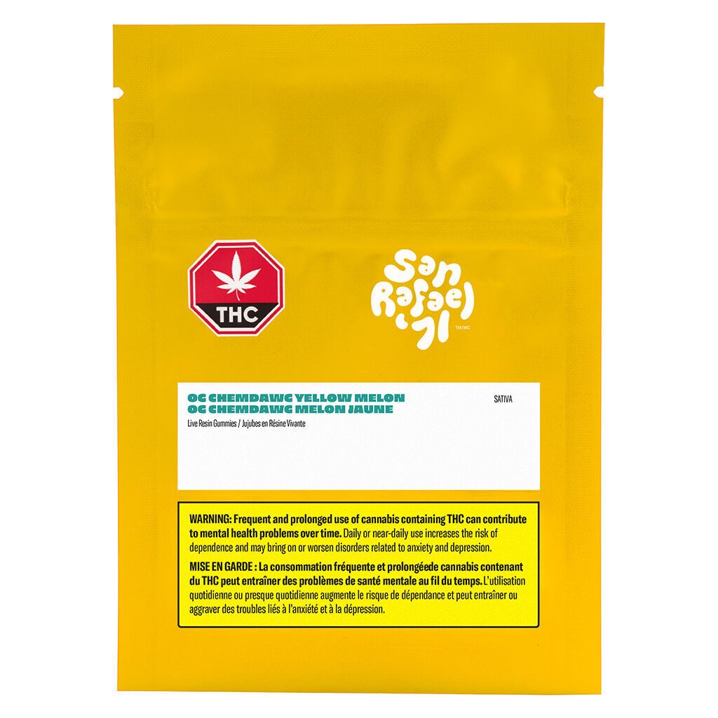 OG Chemdawg Yellow Melon Live Resin Soft Chews
