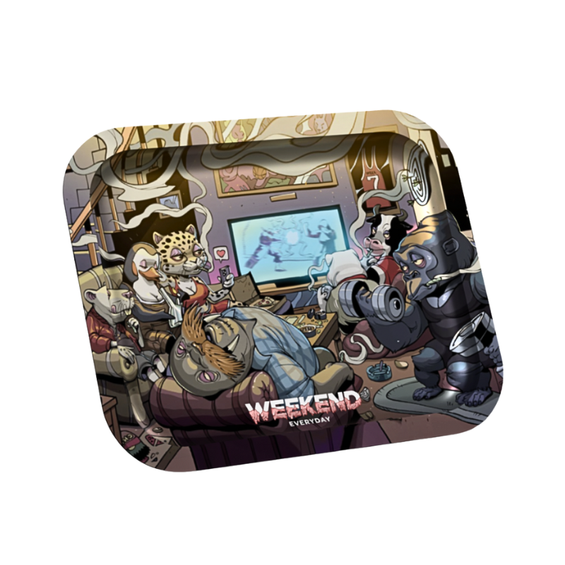 Weekend Metal Rolling Tray