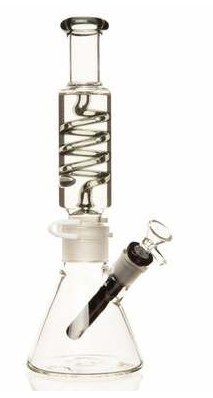 Smoke Arsenal Glass Beaker Bong Freezable Pull Apart 14"