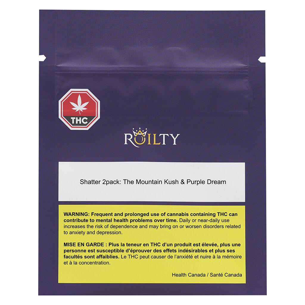 Shatter 2 pack: The Mountain Kush & Purple Dream