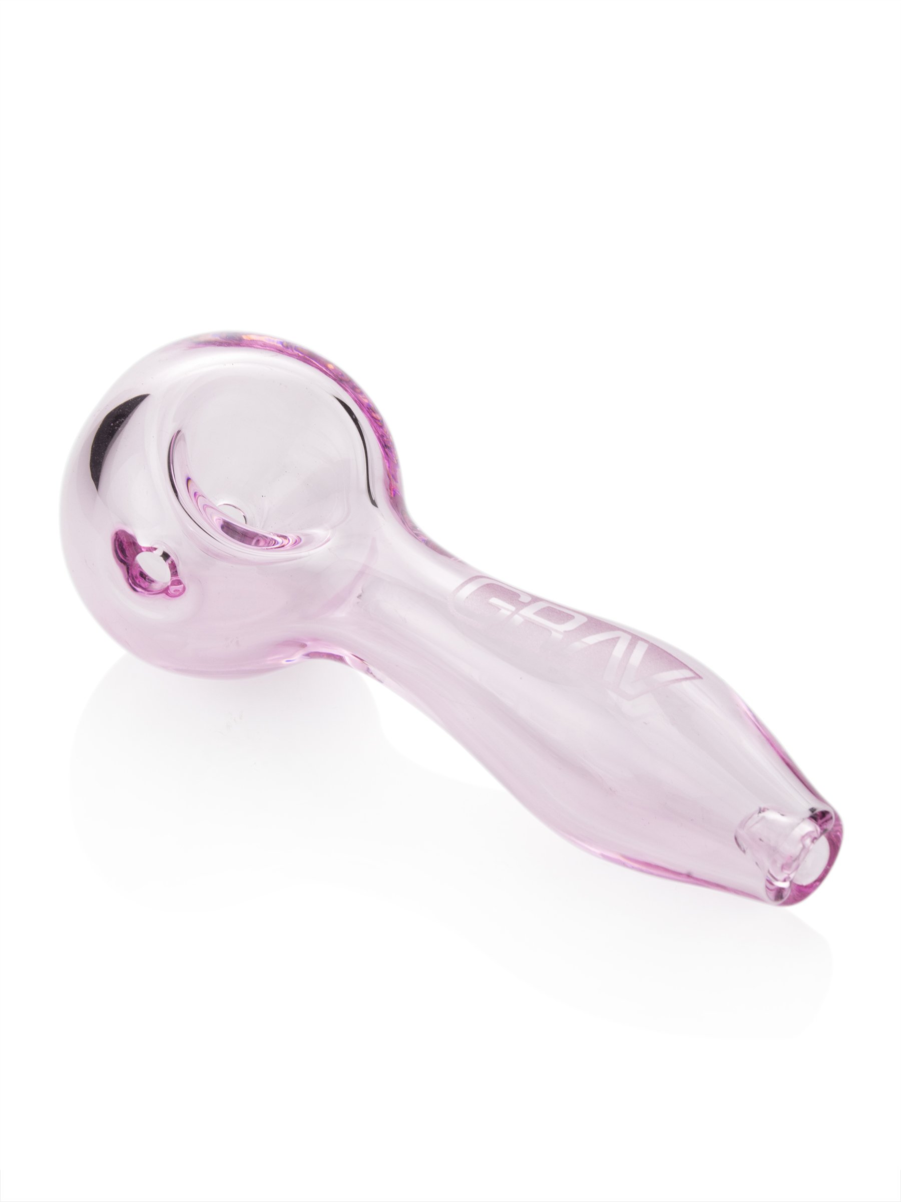 Grav Glass Hand Pipe Spoon 4" 3