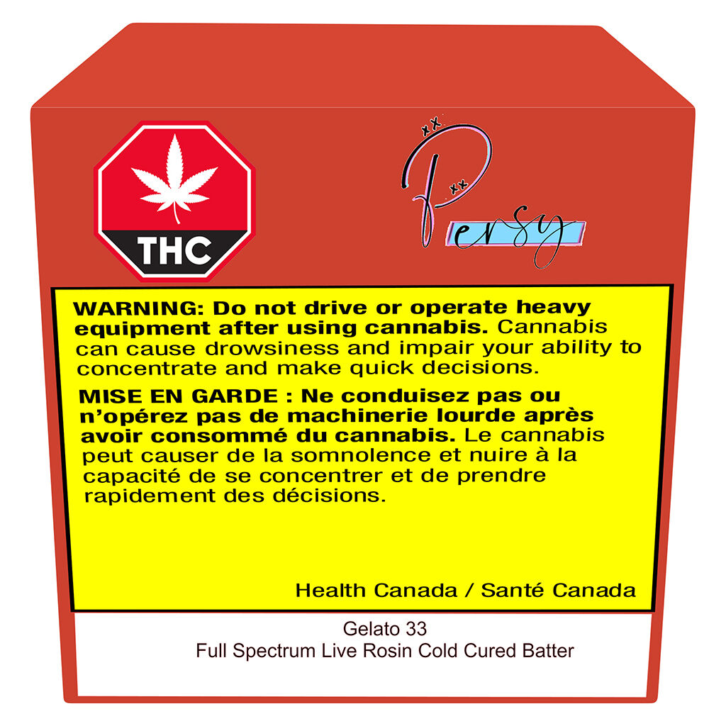 Gelato 33 - Full Spectrum Cold Cured Live Rosin Batter