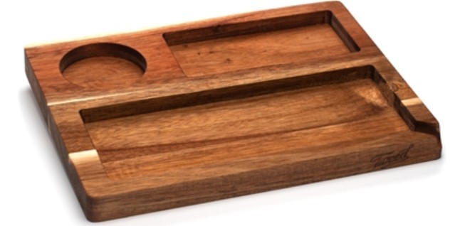 Tweed Wood Tray Organizer