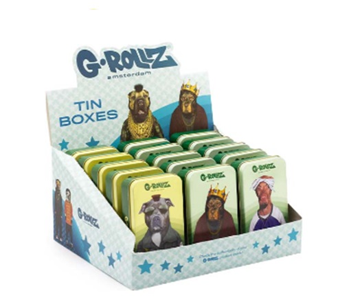 G-Rollz 'Pets Rock' Medium Metal Storage Boxes