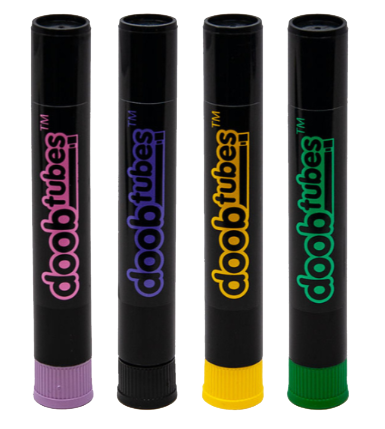 Doob Tubes Black With Color Logo Small Assorted Colours