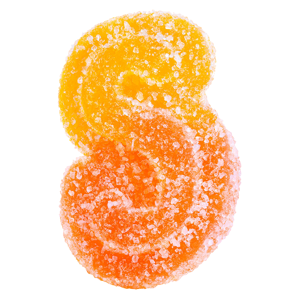 Fully Blasted Peach Orange 1:1 THC CBD Gummies