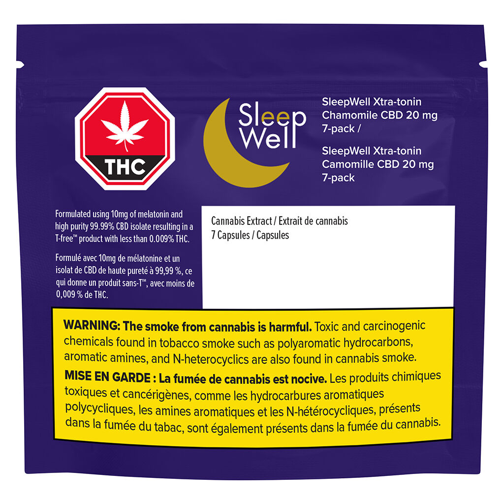 X-tra Melatonin Chamomile CBD Capsules