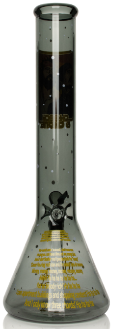 Cheech & Chong Glass Bong Stoners In Space 15" 2