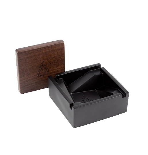 Briq Ashtray - Concrete w/Walnut Lid