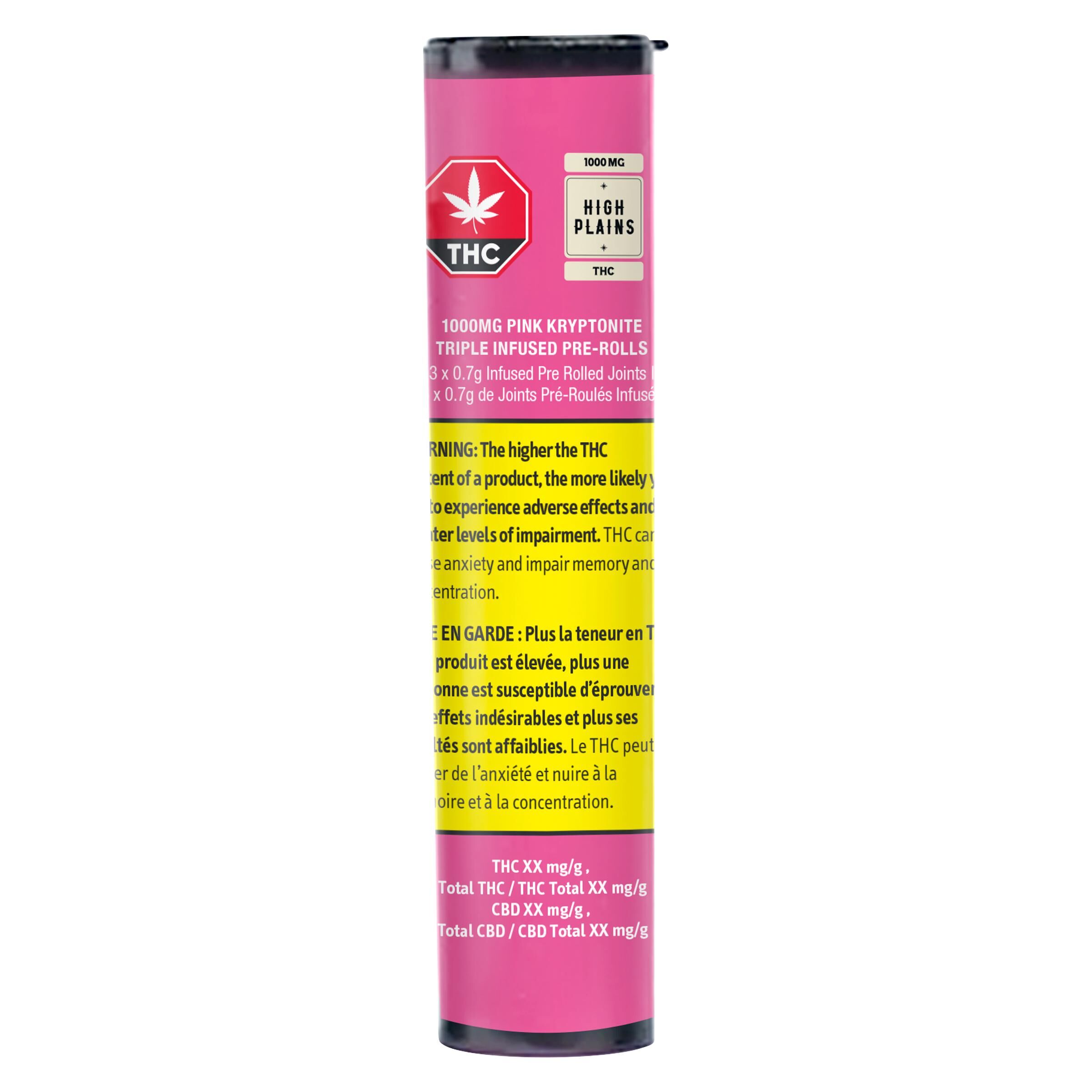 THC Pink Kryptonite Triple Infused Pre-Roll