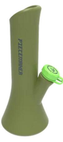 Piece Maker Kali Go Silicone Beaker Bong With Attached Kap Lid