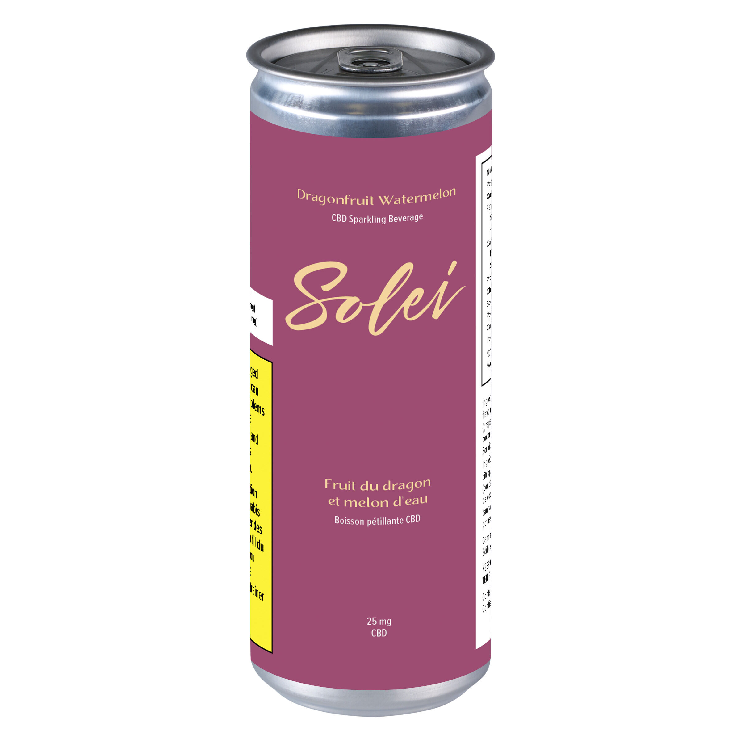 Dragonfruit Watermelon CBD Sparkling Beverage 2