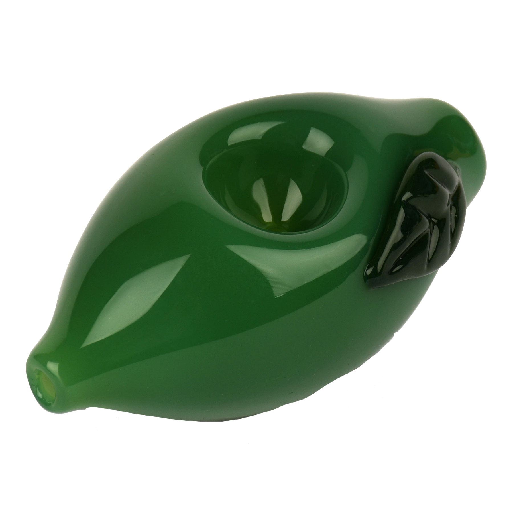 Red Eye Glass 3.5" Lime Hand Pipe