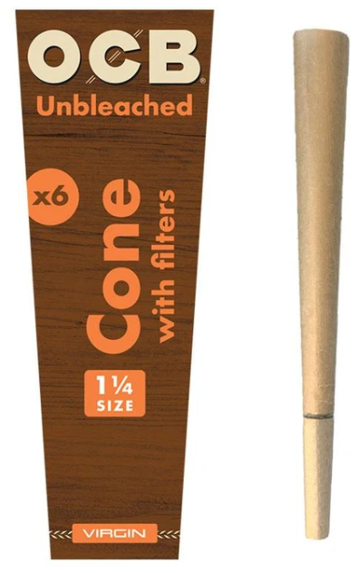 OCB Virgin Unbleached PreRolled Cones 3