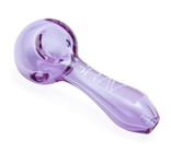Grav Glass Hand Pipe Spoon 4" 9