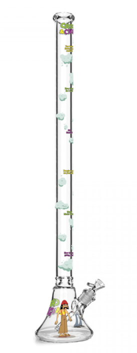 Cheech & Chong Glass Bong How High Are You 48"