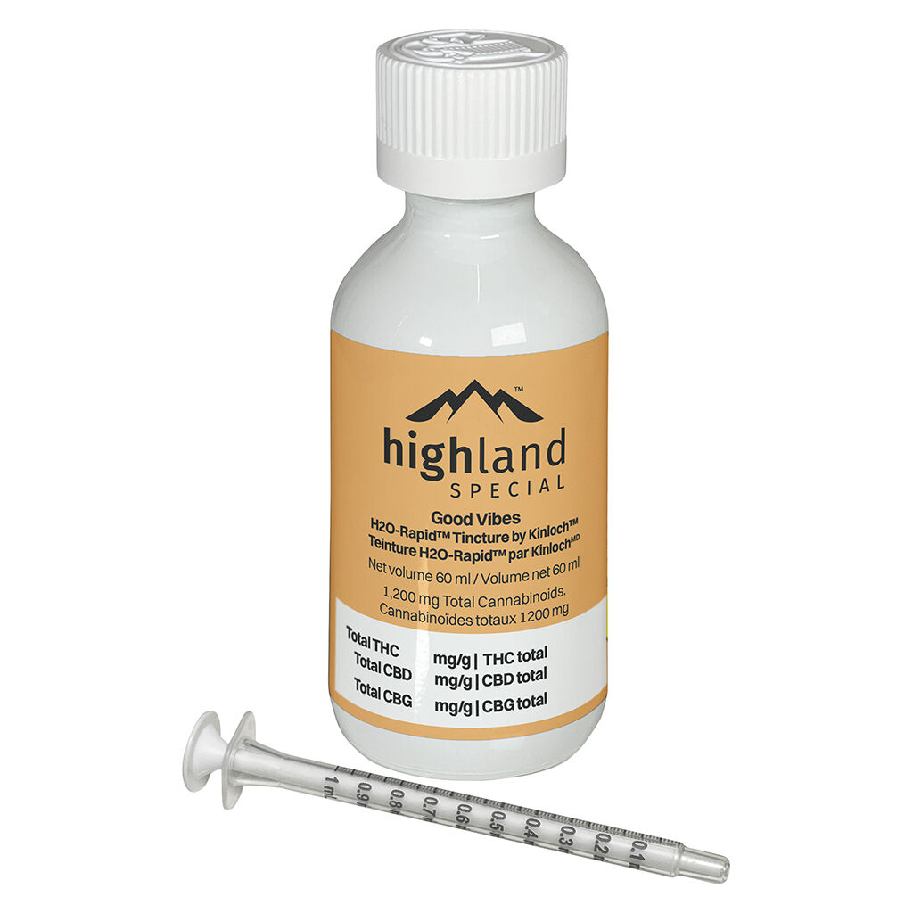 Good Vibes Water Soluble Terpene Enhanced Tincture by Kinloc
