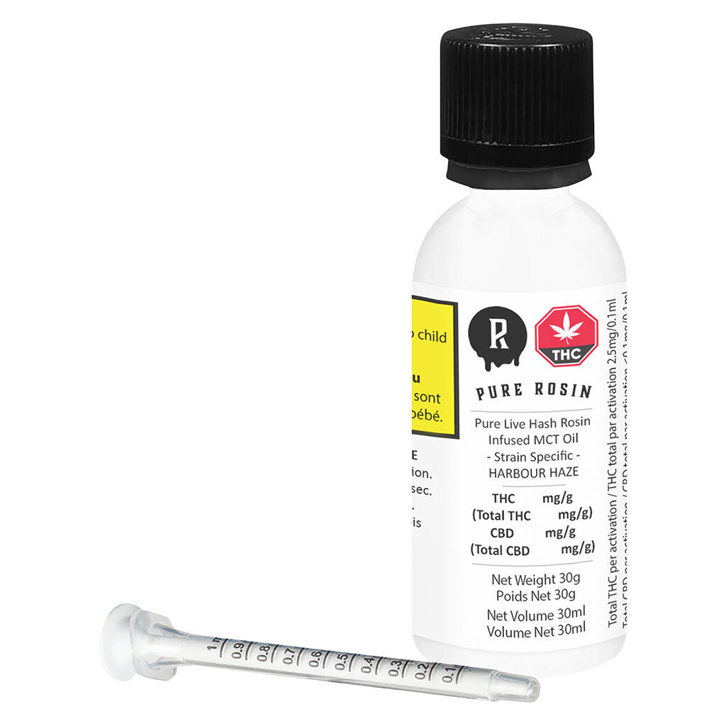 Pure Live Hash Rosin Infused MCT Oil - HARBOUR HAZE