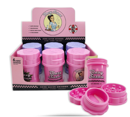 Blazy Susan Grinder Large 4PC Assorted Colours 2