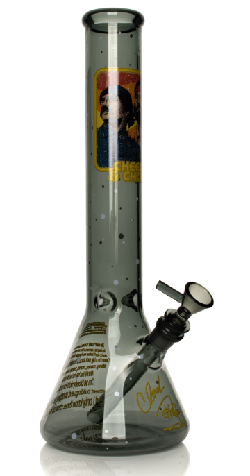 Cheech & Chong Glass Bong Stoners In Space 15"